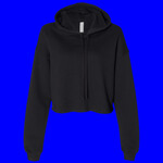 Women's Cropped Fleece Hoodie DTG