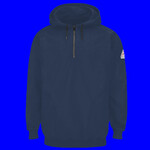 Pullover Hooded Fleece Sweatshirt Quarter-Zip