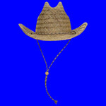 OTTO CAP Straw Cowboy Hat w/Adjustable Cord