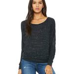 Ladies' Flowy Long-Sleeve Off Shoulder T-Shirt