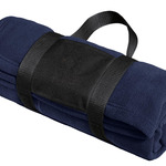 Fleece Blanket with Carrying Strap