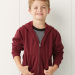 NuBlend® Youth Full-Zip Hooded Sweatshirt