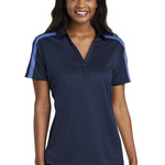 Ladies Silk Touch™ Performance Colorblock Stripe Polo