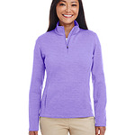 Ladies' Newbury Mélange Fleece Quarter-Zip