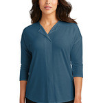 Women's Concept 3/4 Sleeve Soft Split Neck Top