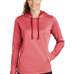 Women's PosiCharge ® Sport Wick ® Heather Fleece Hooded Pullover