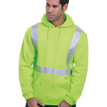 USA-Made Hi-Visibility Hooded Sweatshirt