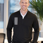 3-Stripes Double Knit Quarter-Zip Pullover