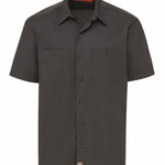 Solid Ripstop Short Sleeve Shirt - Long Sizes