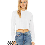 Ladies' Cropped Long Sleeve Hooded T-Shirt