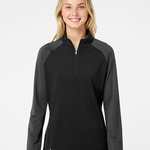 Women's Stripe Block Quarter-Zip Pullover