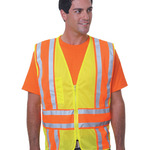 Unisex USA Made Class 2, Level 2 ANSI High Vis Mesh Safety Vest