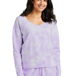 Women's Beach Wash ® Cloud Tie Dye V Neck Sweatshirt