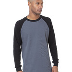 Men's USA Made Heavyweight Waffle Knit Thermal Raglan Shirt