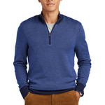 Washable Merino Birdseye 1/4 Zip Sweater