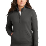 Women's Club Fleece Sleeve Swoosh 1/2 Zip