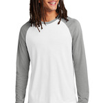 Unisex Tri Blend Long Sleeve Colorblock Raglan