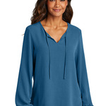 Women's Textured Crepe Blouse