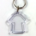 Clear T Shirt Keychain